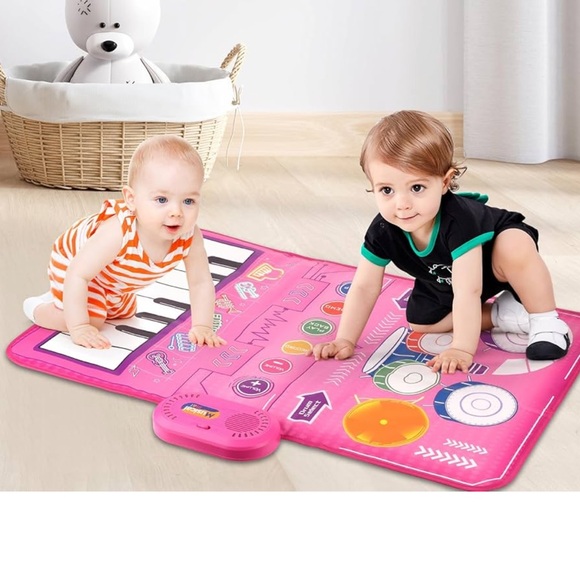 Music carpet Mat with Keyboard & Drum, Early Educational Musical toys - Picture 1 of 7